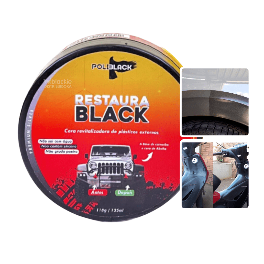 Revitalizador de Plásticos e Para-choque Restaura Black  