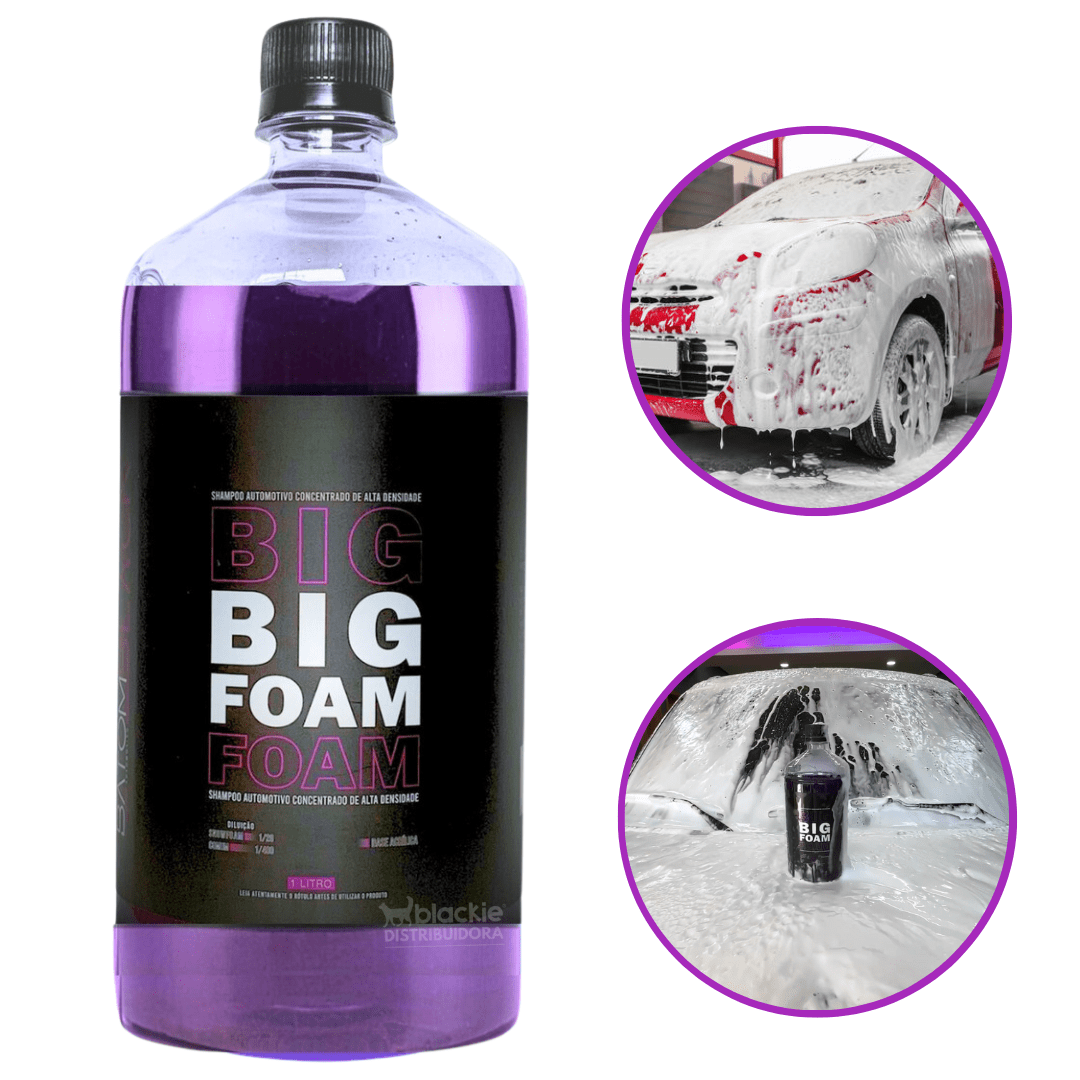  Shampoo Automotivo Super Concentrado Big Foam 1 Litro