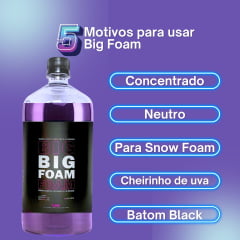  Shampoo Automotivo Super Concentrado Big Foam 1 Litro